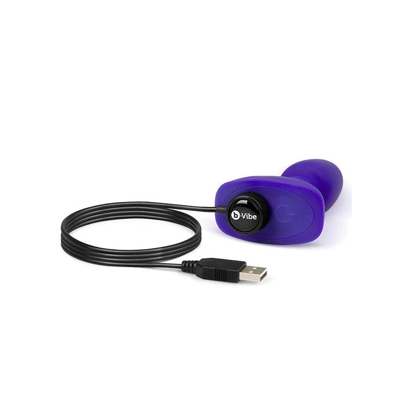 Zdalnie sterowany plug analny - B-Vibe Rimming Petite Purple